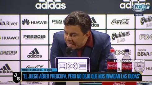 Gallardo se sacó el saco de DT, se solidarizó con los hinchas de River y disparó contra la Conmebol