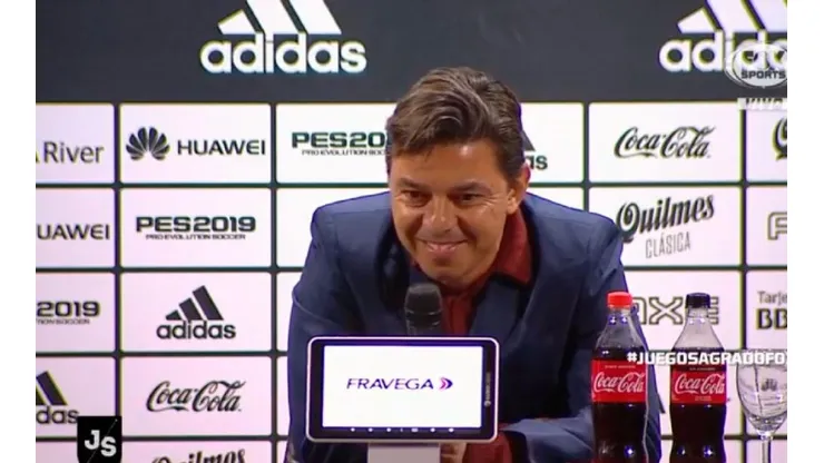 Gallardo en conferencia de prensa.