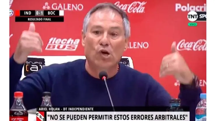 Holan explotó en conferencia de prensa.