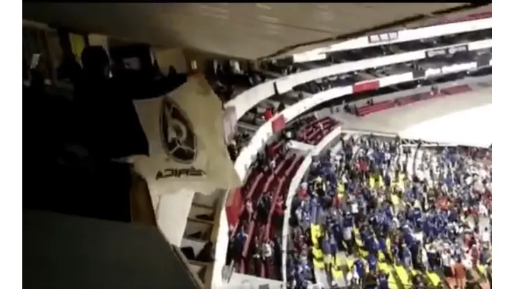 Lamentable provocación en el partido de Cruz Azul.