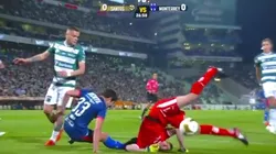 Barovero se dobló todo el cuello.