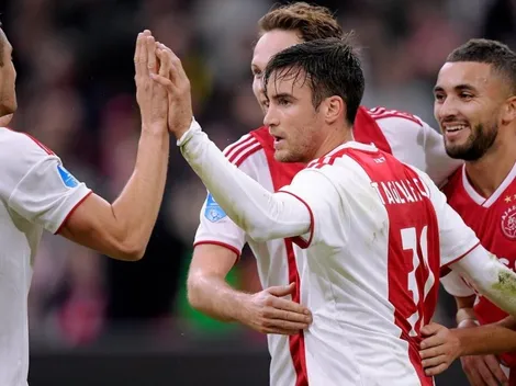 Tagliafico, el nuevo capitán de la Selección Argentina, se anotó en la goleada de Ajax