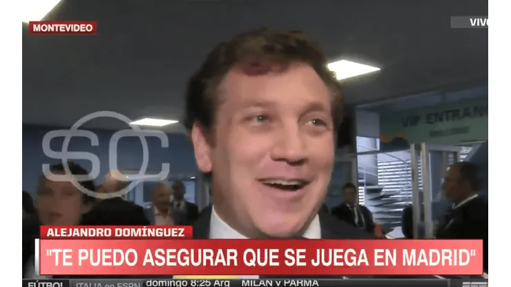 A Domínguez le preguntaron por el comunicado de River y tiró: "Para mí la palabra vale"