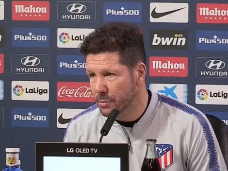 Harto como todos: Simeone ya no quiere decir más nada del River-Boca