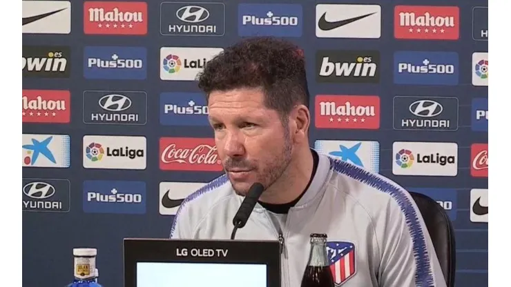Harto como todos: Simeone ya no quiere decir más nada del River-Boca