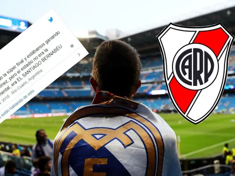 Ver para creer: un hincha de River avisó en noviembre que la final se jugaría en el Bernabéu
