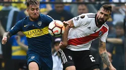 Foto del duelo en La Bombonera.