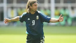 Gabriel Batistuta en la Selección Argentina.