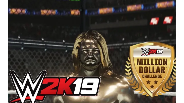 Vence al AJ Styles dorado para ganar un millón de dólares en WWE 2K19