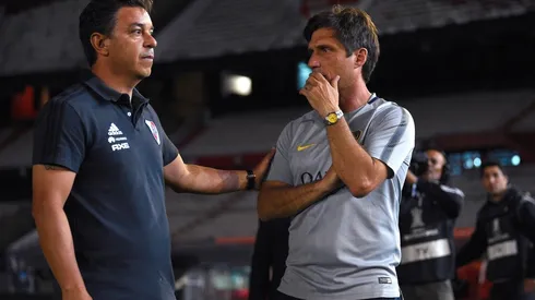 Foto de Marcelo Gallardo en El Monumental.