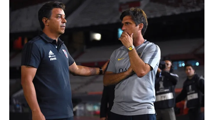 Foto de Marcelo Gallardo en El Monumental.