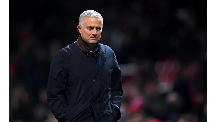 Foto de José Mourinho, entrenador de Manchester United.