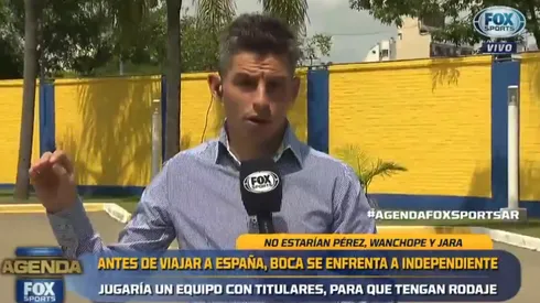 Foto del periodista de Fox Sports.