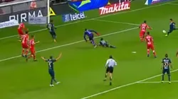 ¡Golazo! Aguilera abrió el partido para América tras un tiro libre