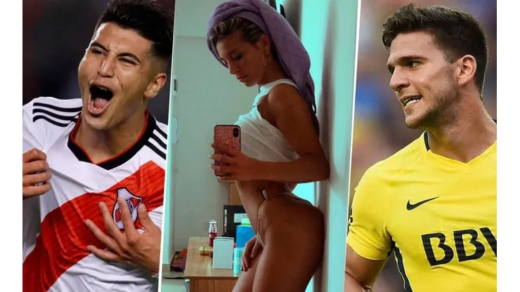 Sol Pérez junto a dos de sus "novios" más conocidos.