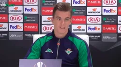 Lo Celso en conferencia de prensa.