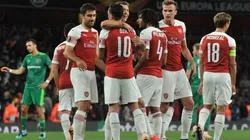 Vorskla vs Arsenal por la Europa League.