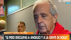 D'Onofrio le pidió perdón a Angelici y a los hinchas de Boca