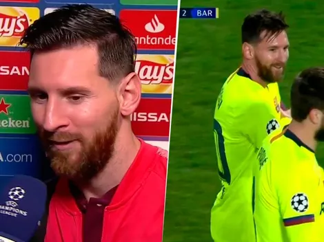 Hasta errando es el mejor: Messi contó qué quiso hacer en el gol de Piqué