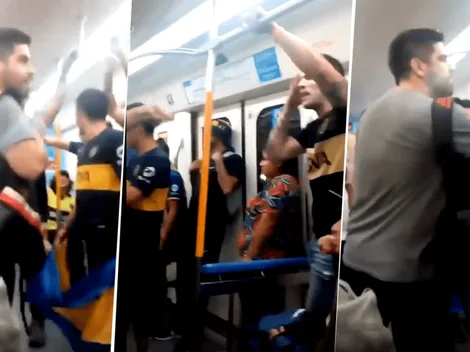 Bien puestos: hincha de River se le plantó a un grupo de Boca y a uno que le quería robar