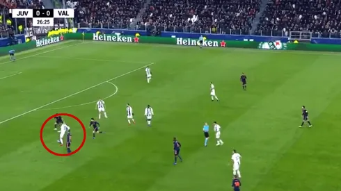 Foto del lujo de Rodrigo Bentancur en la Champions.