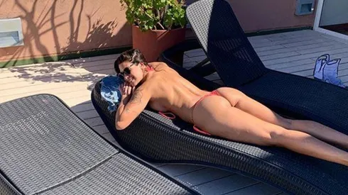 Foto de Ivana Nadal, fanática de River.