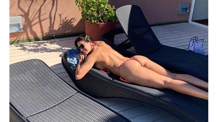 Foto de Ivana Nadal, fanática de River.