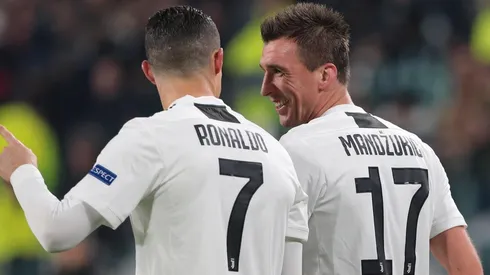 El festejo de Cristiano Ronaldo y Mario Mandzukic.