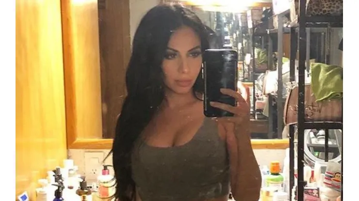 Jimena Sánchez se puso una calza muy apretada de los Lakers de LeBron James