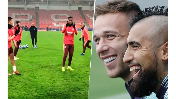 El caño de Arturo Vidal que aplaudieron todos los jugadores del Barcelona
