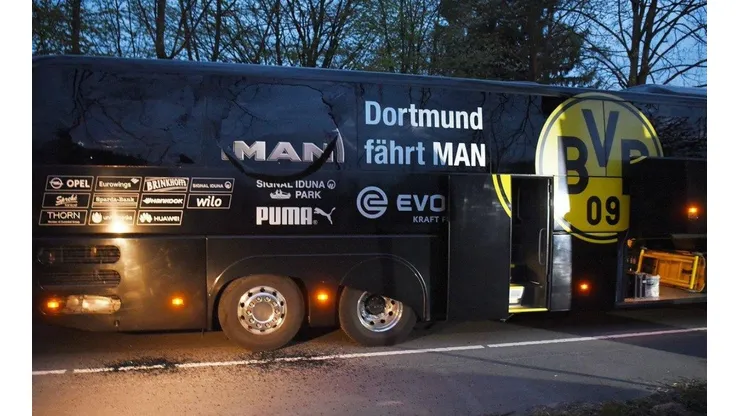 El autobús del Borussia Dortmund.