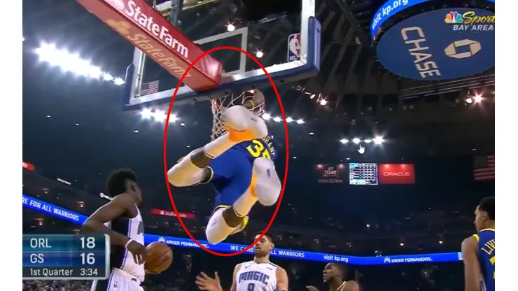 Hasta sin Curry: la jugada estelar de Kevin Durant en el triunfo de los Warriors