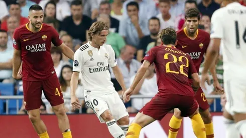Roma vs Real Madrid por la Champions League .