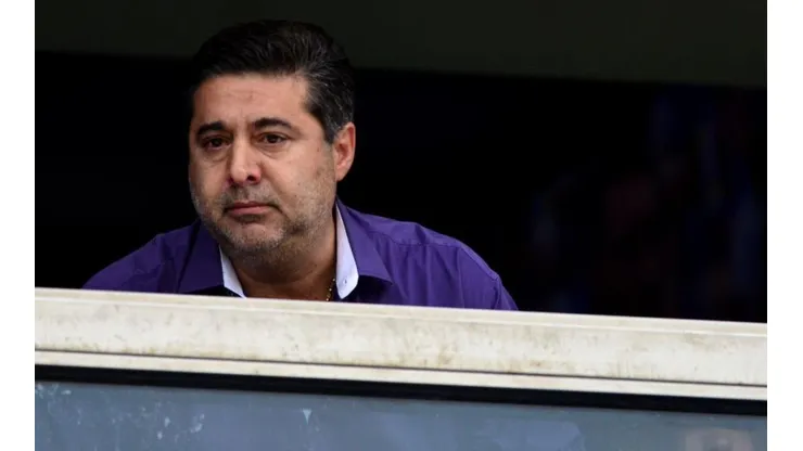 Angelici en el palco de Boca.