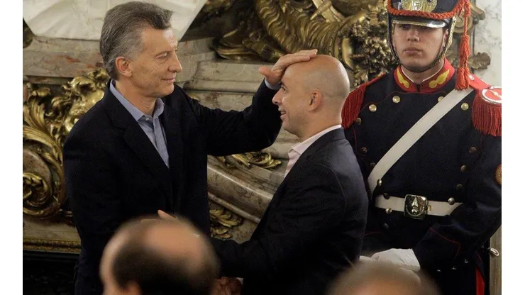 Mauricio Macri junto a Ocampo.