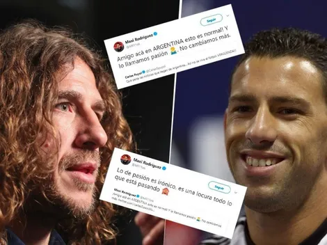 Puyol criticó la suspensión de la final, Maxi Rodríguez le respondió y se armó la polémica