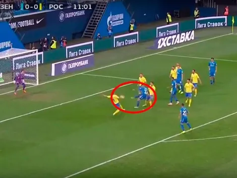 Para ahogar las penas, River: Driussi metió un golazo de tijera para el Zenit