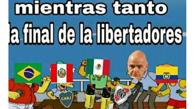 Los mejores memes de la suspensión de la final de la Copa Libertadores