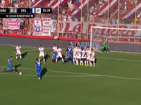 Vélez liquidó a Unión con un golazo de Robertone y se metió en zona de copas