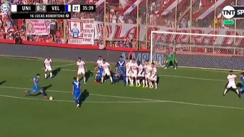 Vélez liquidó a Unión con un golazo de Robertone y se metió en zona de copas