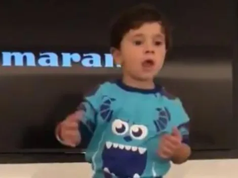 No le afectó nada la suspensión del clásico: el video de Mateo bailando para enamorar a Leo y Antonella