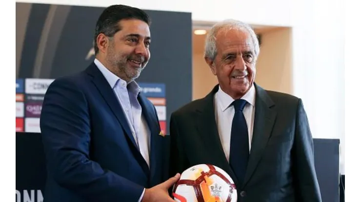 Daniel Angelici junto a Rodolfo D'Onofrio.