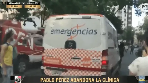 ¡Pablo Pérez dejó la clínica y está regresando al Monumental!