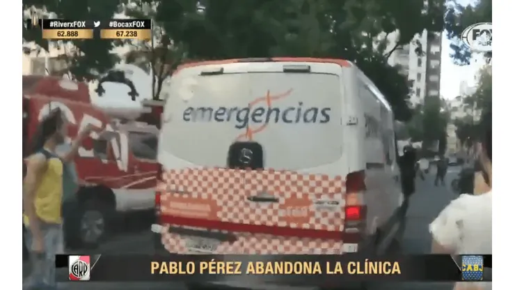 ¡Pablo Pérez dejó la clínica y está regresando al Monumental!