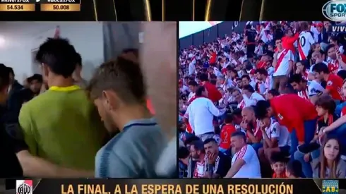 Pablo Pérez yéndose del estadio.