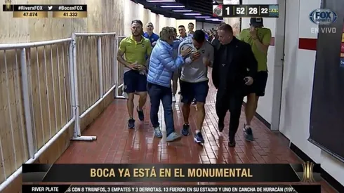 Foto de Carlos Tevez llegando al Monumental.