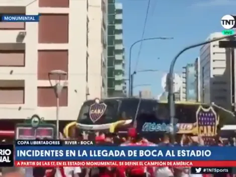 Video: así fue el ataque de los hinchas de River al micro de Boca