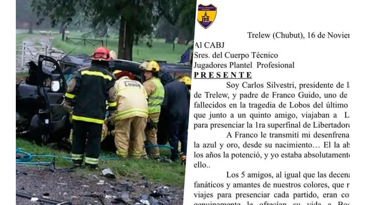 La carta del padre de uno de los chicos.