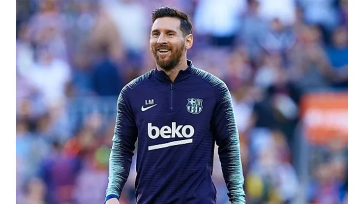 La pícara sonrisa de Lionel Messi.