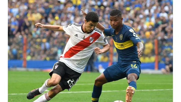 Wilmar en el último Superclásico.